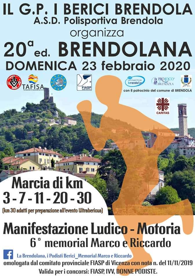La Brendolana 2020 - Marcia di 3-7-11-20-30km