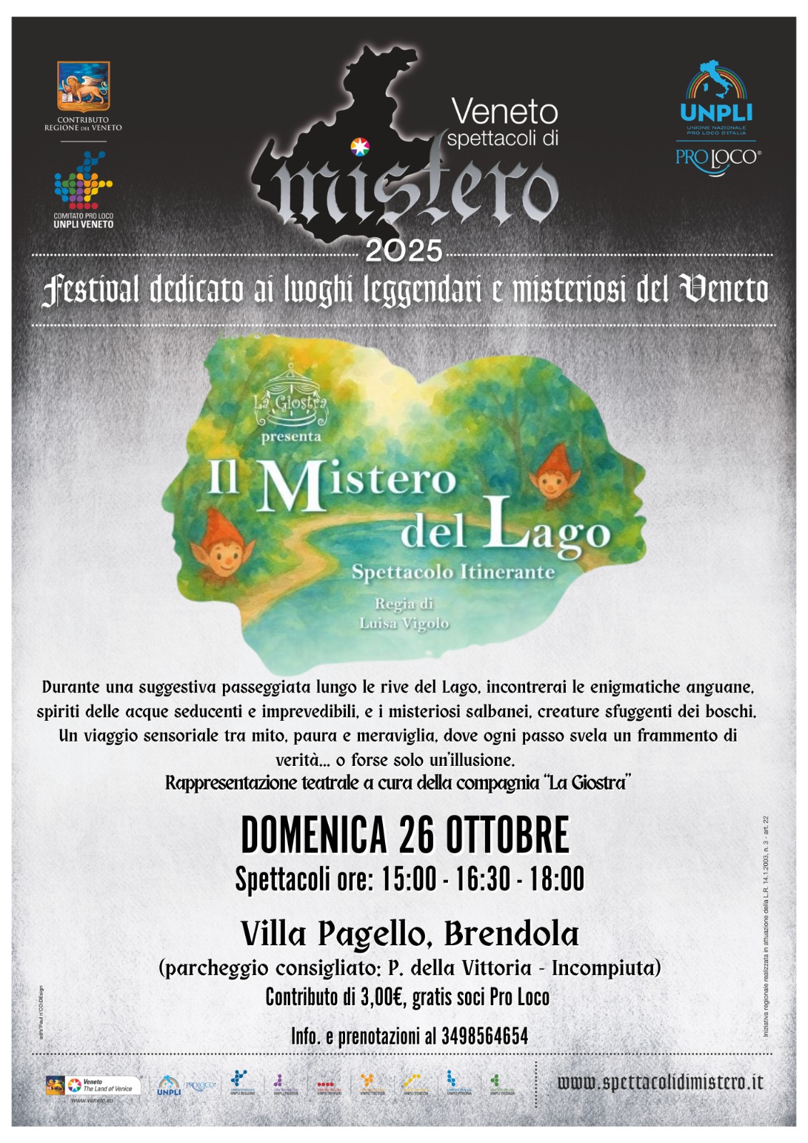 Spettacoli di Mistero a Brendola – “Il Mistero del Lago”